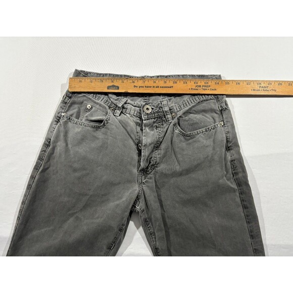James Perse Canvas 5 Pocket Pants Mens Gray Button Fly Slim Straight Sz 30 USA - Picture 5 of 14